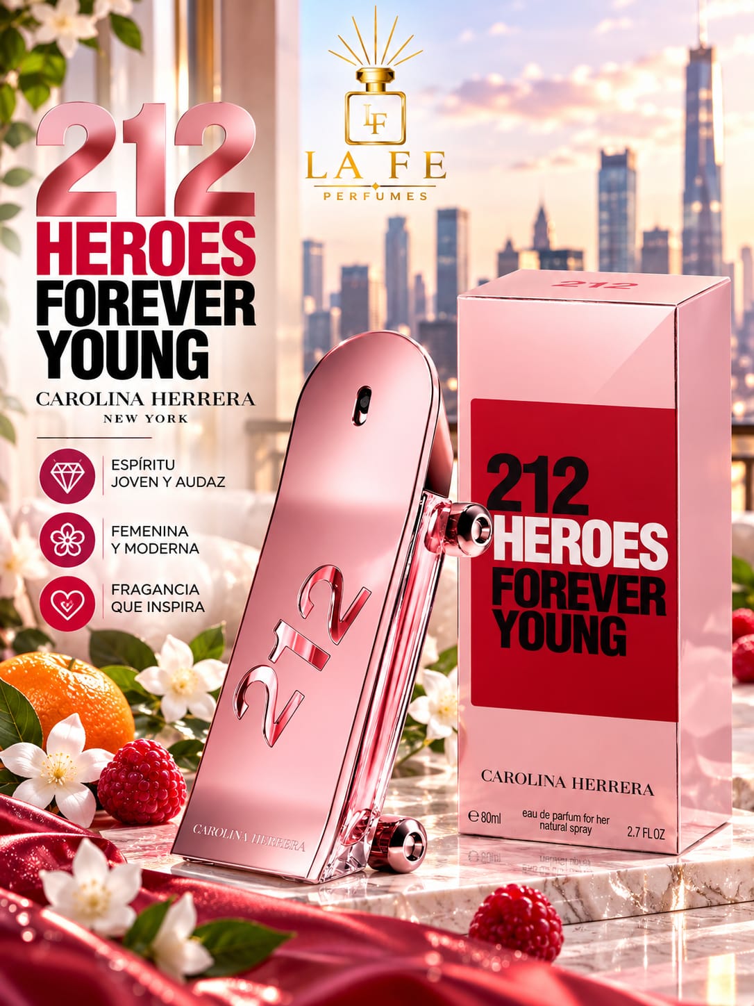 Carolina Herrera 212 Heroes Forever Young Women 80ml EDP